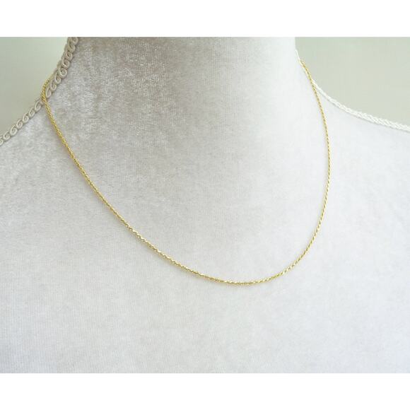Solid Gold Rope Chain, High Quality 10K Yellow Gold Chain, Stamped 10K ITALY - Picture 3 of 6